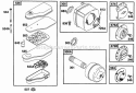 Air Cleaner Grp Muffler Grp Diagram and Parts List for 255702-0117-01  Briggs and Stratton Engine